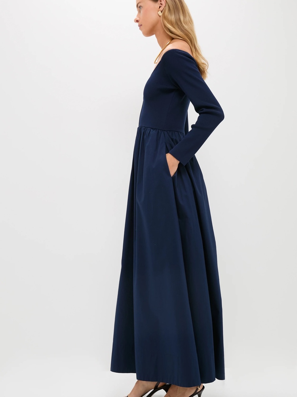 Tuckernuck Navy Clea Maxi Dress Size Large NWT - Picture 13 of 16